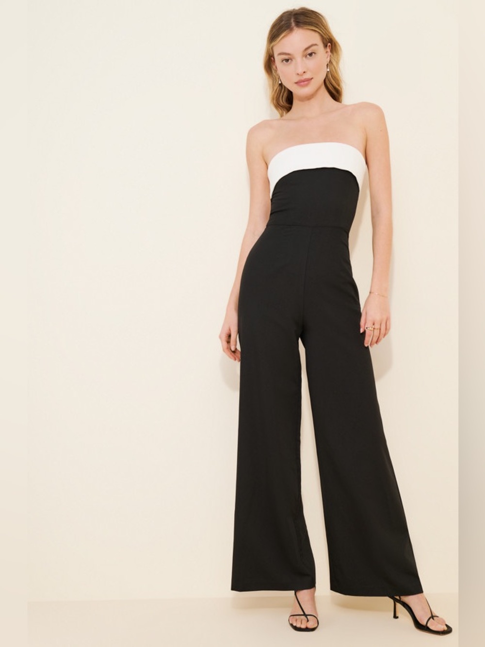 Rare London Strapless Tailored Jumpsuit